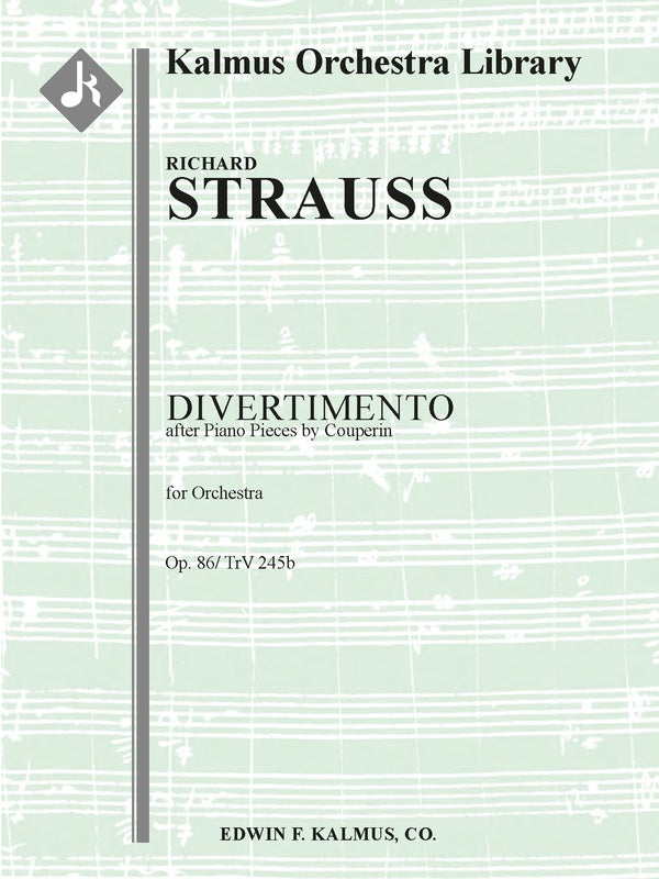 Divertimento after Piano Pieces by Couperin, Op. 86/ TrV 245b Cover Image