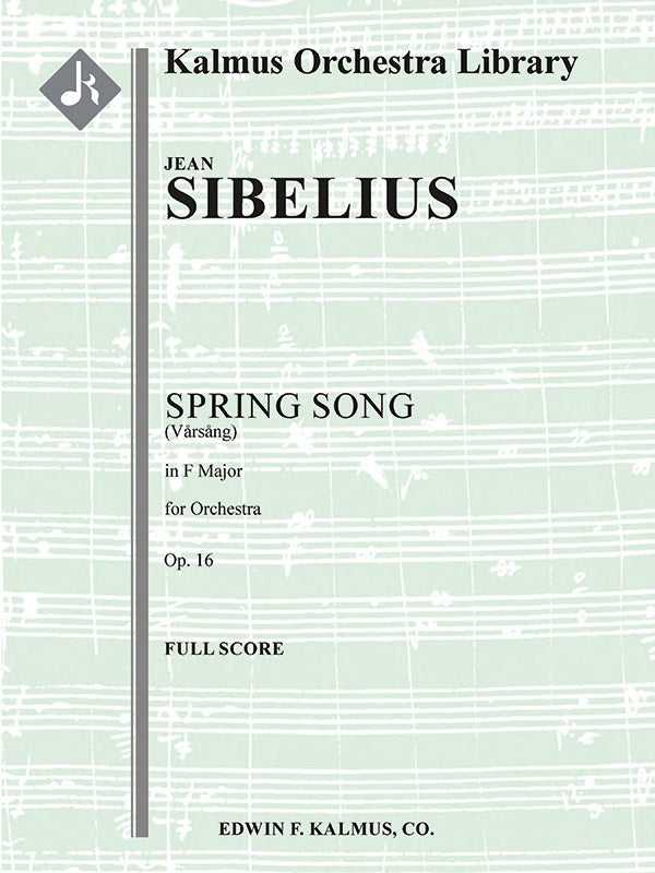 Spring Song, Op. 16 (Vaersaeng) Cover Image