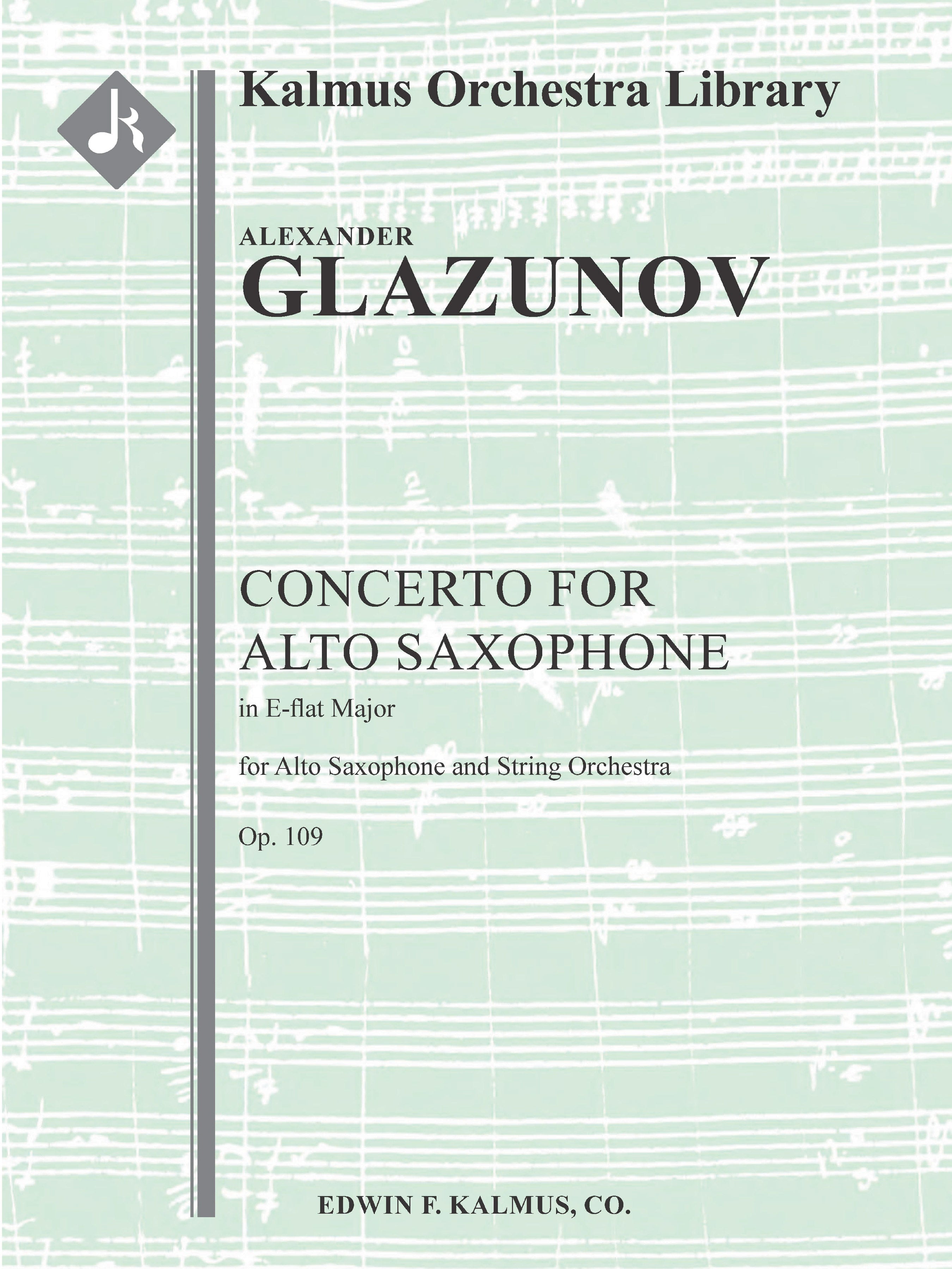 Concerto for Alto Saxophone in E-flat, Op. 109 Cover Image