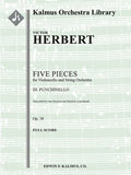 Five Pieces for Cello and Orchestra: III. Punchinello, Op. 38 Cover Image