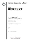 Five Pieces for Cello and Orchestra: III. Punchinello, Op. 38 Cover Image
