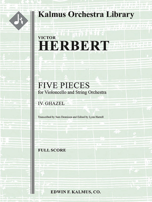 Five Pieces for Cello and Orchestra: IV. Ghazel Cover Image