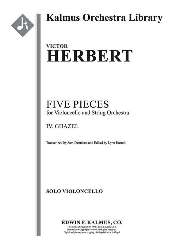 Five Pieces for Cello and Orchestra: IV. Ghazel Cover Image