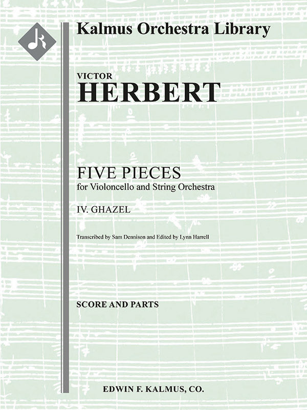 Five Pieces for Cello and Orchestra: IV. Ghazel Cover Image