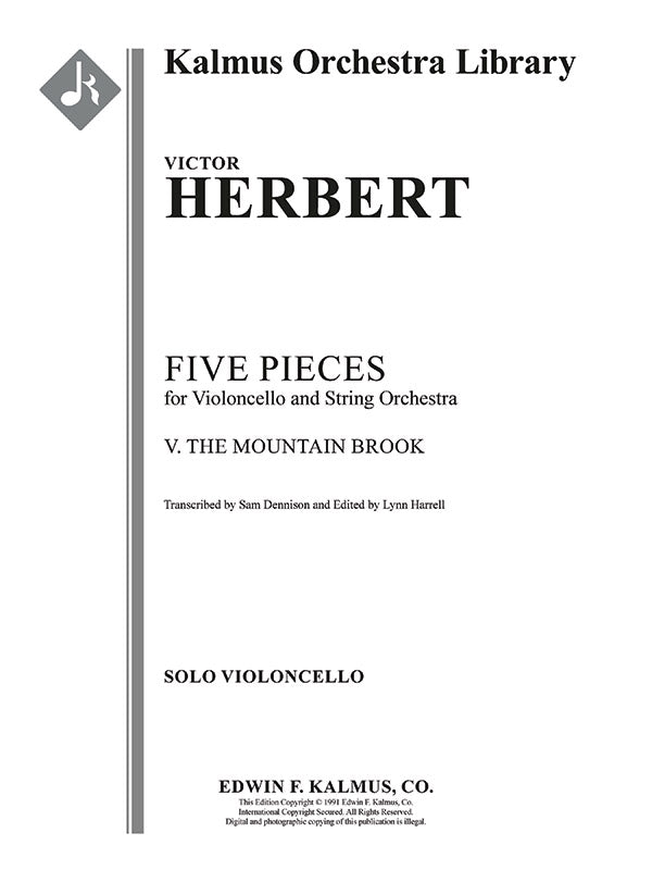 Five Pieces for Cello and Orchestra: V. The Mountain Brook Cover Image