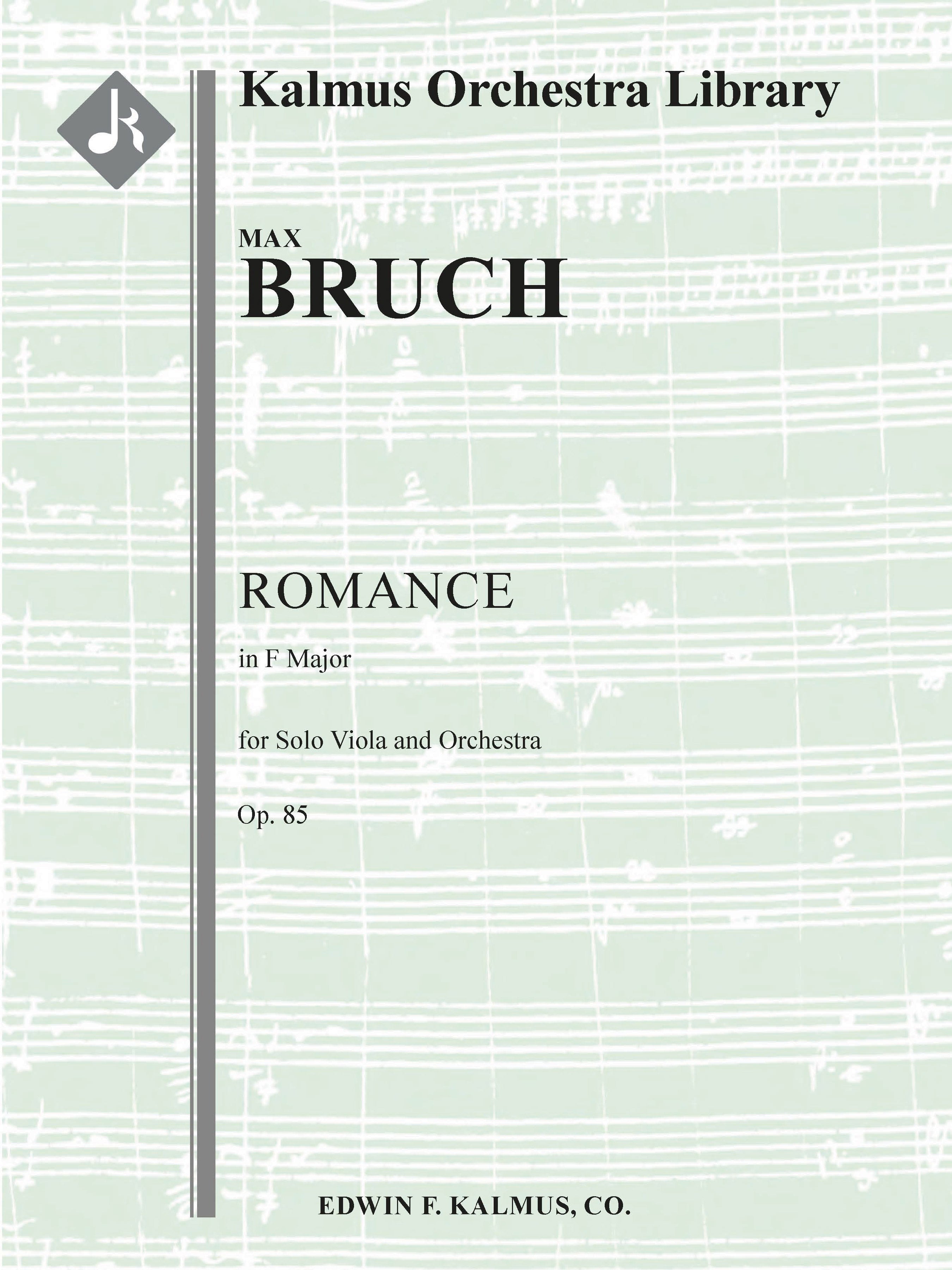 Romance in F for Viola and Orchestra, Op. 85 Cover Image