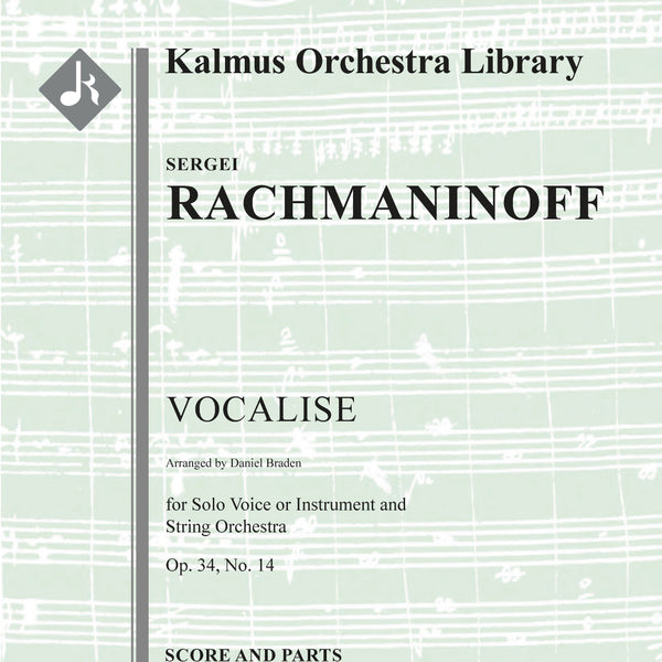 Vocalise, Op. 34, No. 14 (C# minor) Cover Image