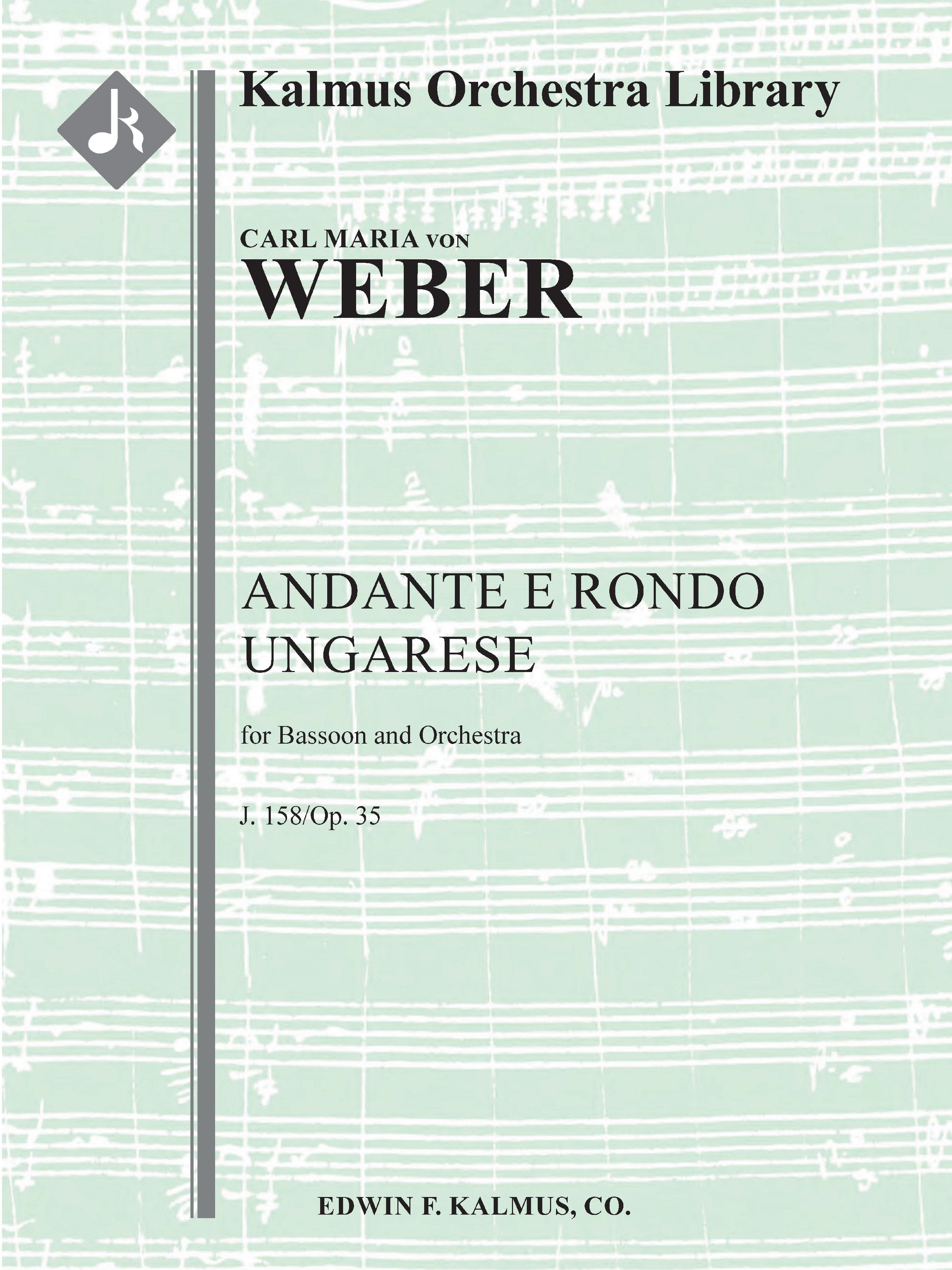Andante e Rondo Ungarese, J. 158/Op. 35 (version for Bassoon & Orchestra) Cover Image