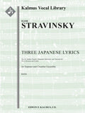 Three Japanese Lyrics, K016 Cover Image