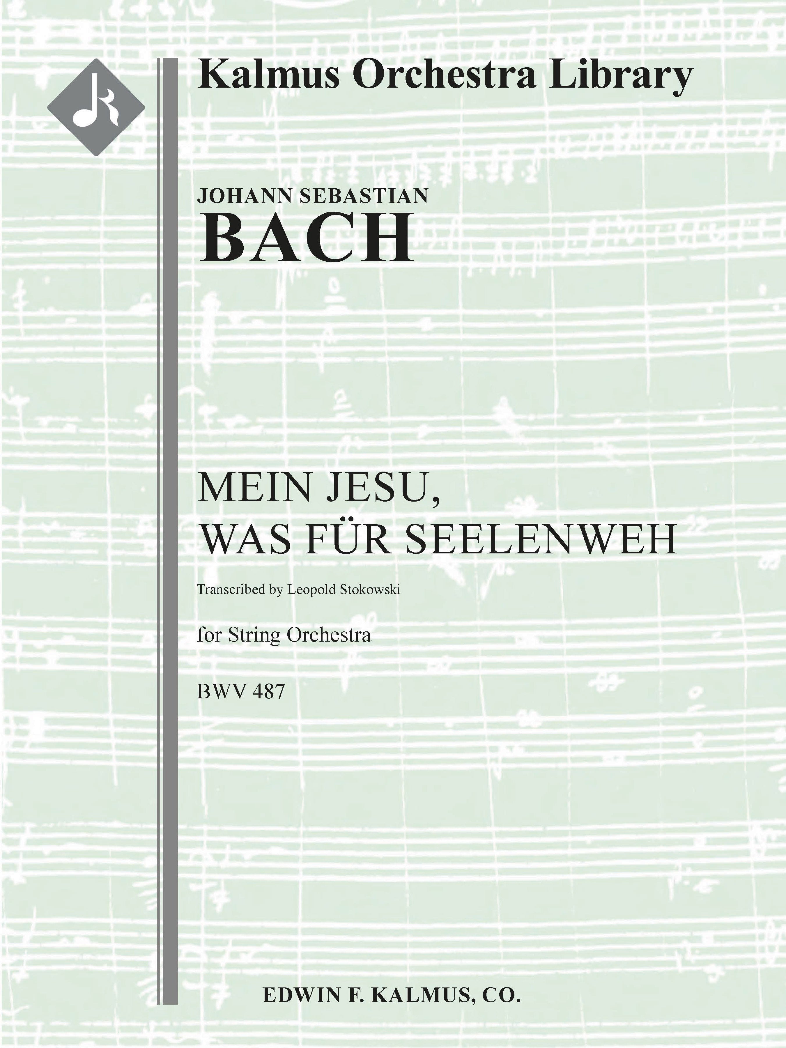 Mein Jesu, was fuer Seelenweh, BWV 487 Cover Image