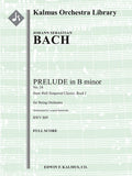 Prelude in B minor (No. 24, from Well-Tempered Clavier, Book I, BWV 869) Cover Image