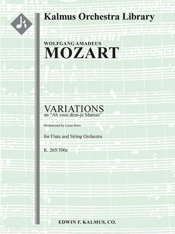 Variations on "Ah vous dirai-je Maman," K. 265/300e Cover Image