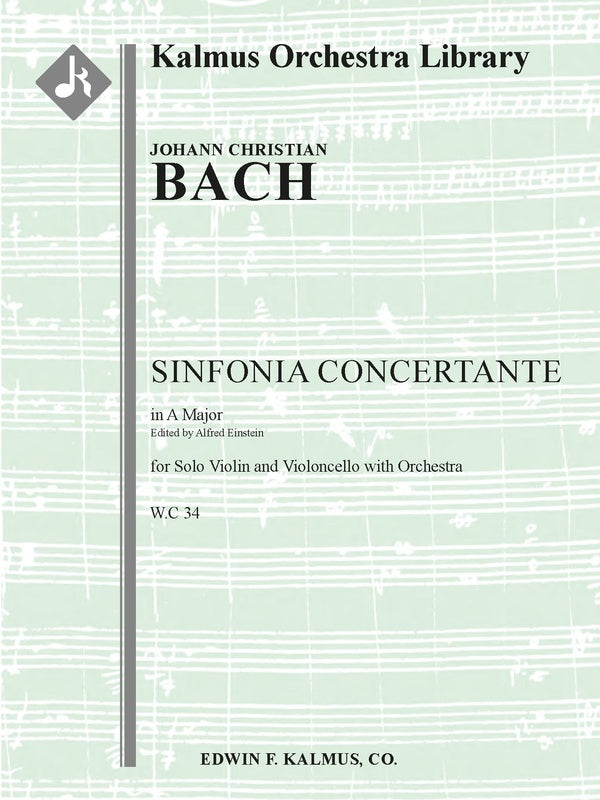 Sinfonia Concertante in A, W.C 34 Cover Image