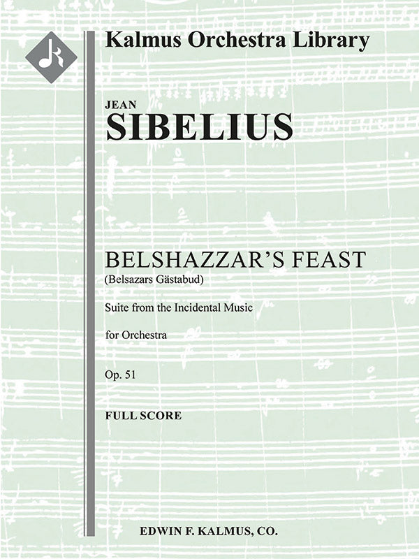 Belsazars Gaestabud, Suite from the Incidental Music, Op. 51 (Belshazzar's Feast) Cover Image