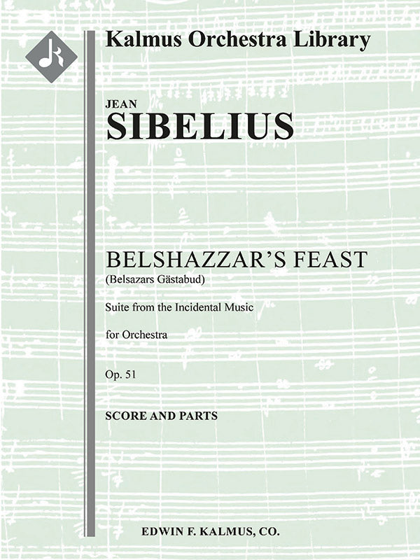 Belsazars Gaestabud, Suite from the Incidental Music, Op. 51 (Belshazzar's Feast) Cover Image