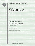 Des Knaben Wunderhorn, No. 2: Verlorene Mueh', GMW 22, high voice (A, original key) Cover Image
