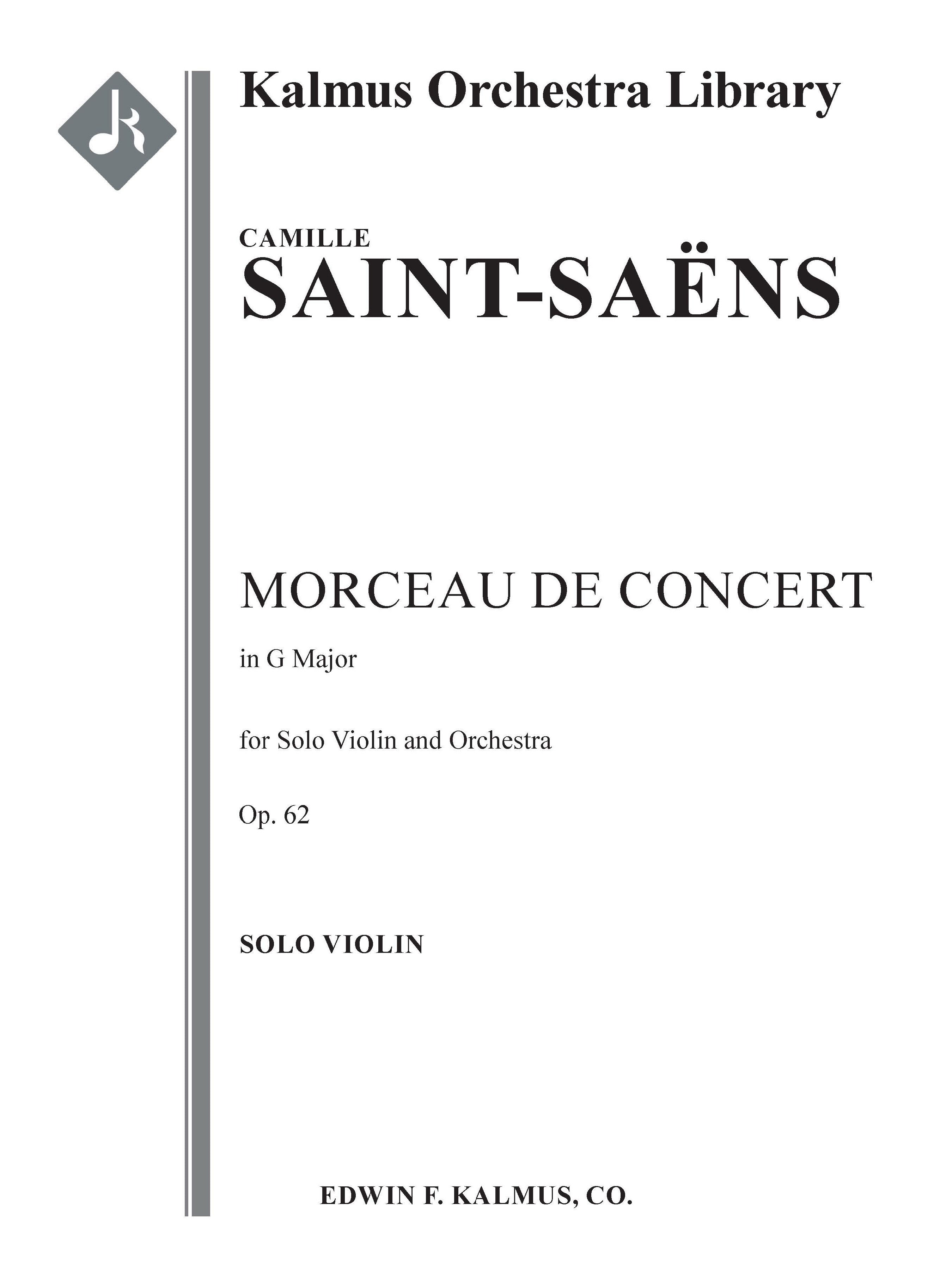 Morceau de Concert, Op. 62 Cover Image