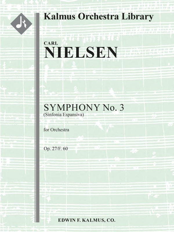 Symphony No. 3, Op. 27/F. 60 (Sinfonia Espansiva) Cover Image