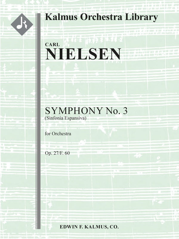 Symphony No. 3, Op. 27/F. 60 (Sinfonia Espansiva) Cover Image