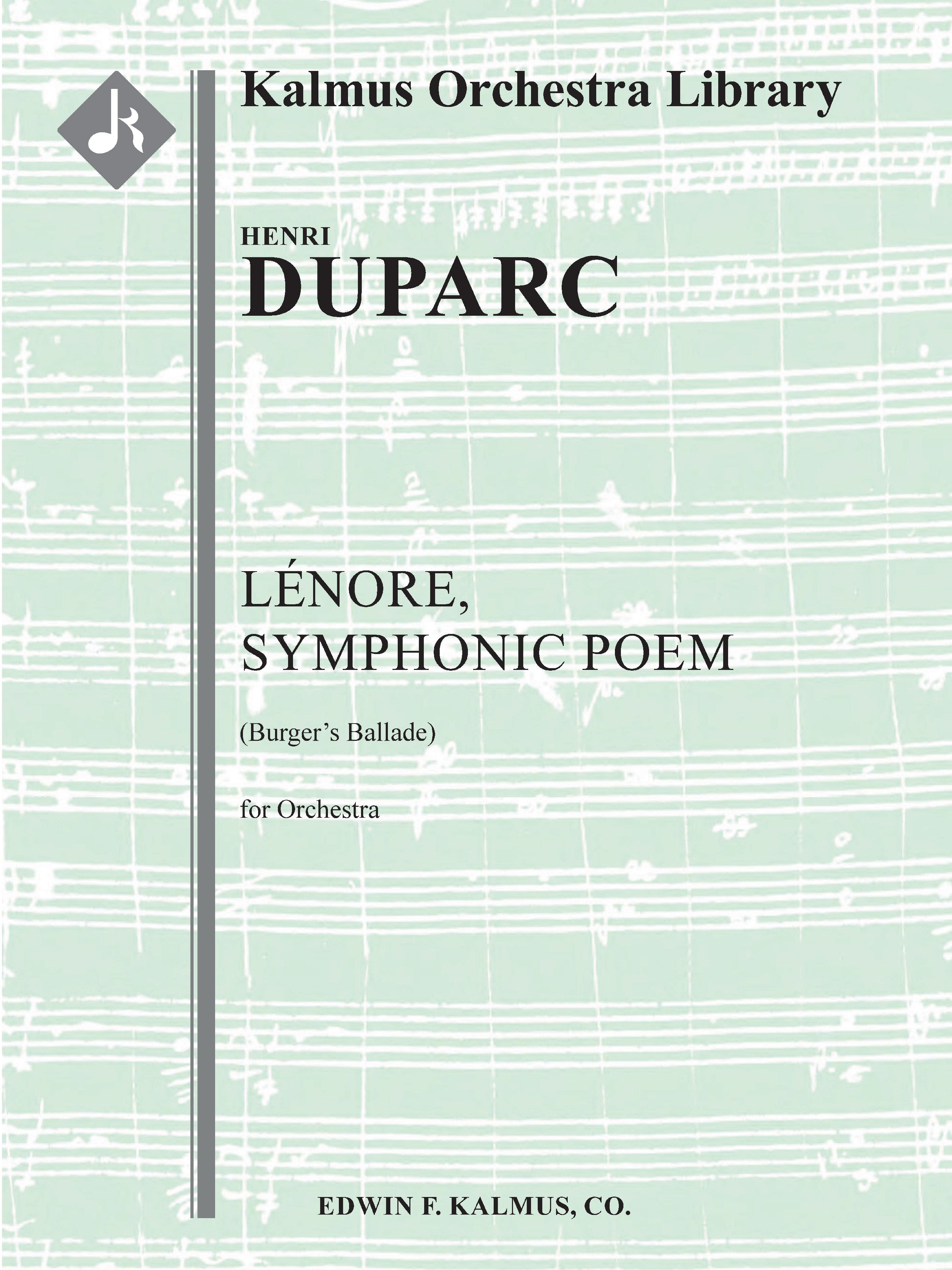 Lenore, Symphonic Poem (Burger's Ballade) Cover Image