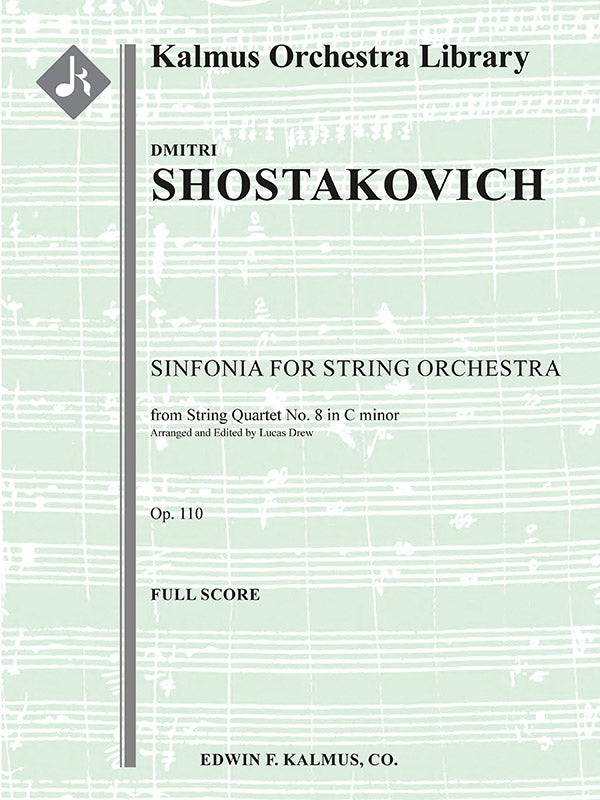 Sinfonia (Symphony) for String Orchestra from String Quartet No.8, Op.110 Cover Image