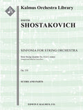Sinfonia (Symphony) for String Orchestra from String Quartet No.8, Op.110 Cover Image