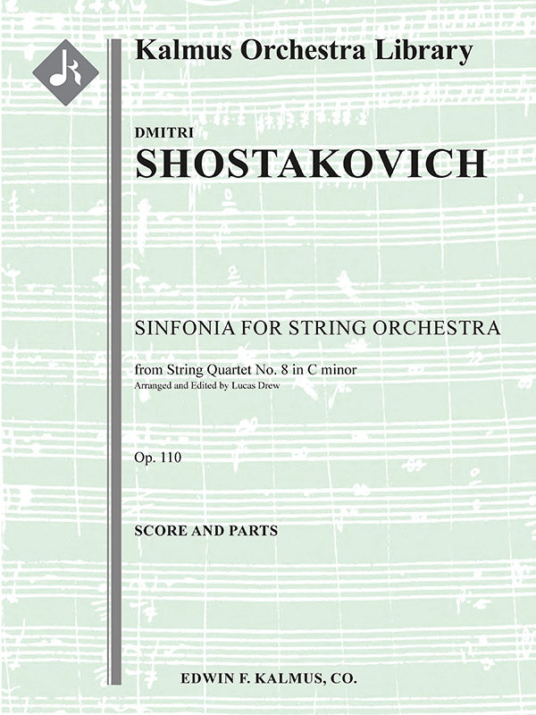 Sinfonia (Symphony) for String Orchestra from String Quartet No.8, Op.110 Cover Image