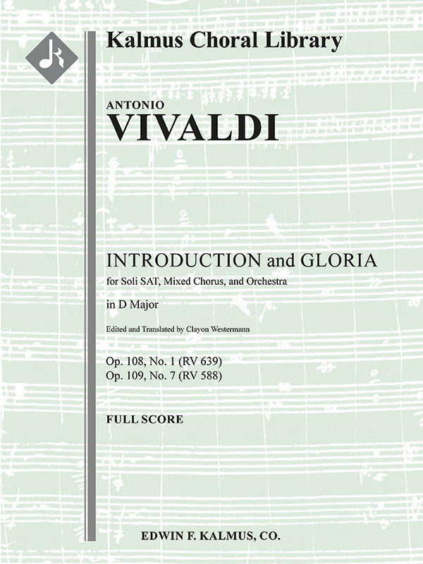 Introduction [Jubilate], RV 639 (Op. 108/1) and Gloria (Op. 109/7), RV 588 Cover Image