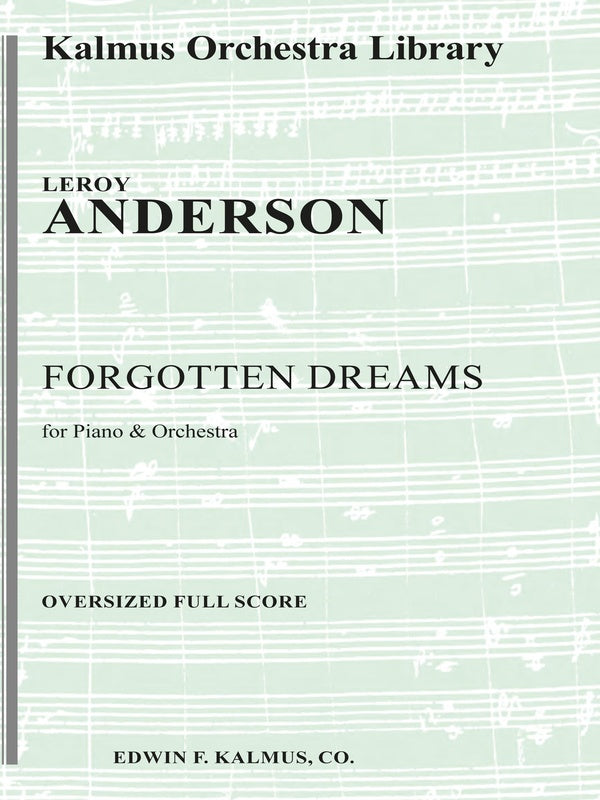 Forgotten Dreams for Piano and Orchestra Cover Image
