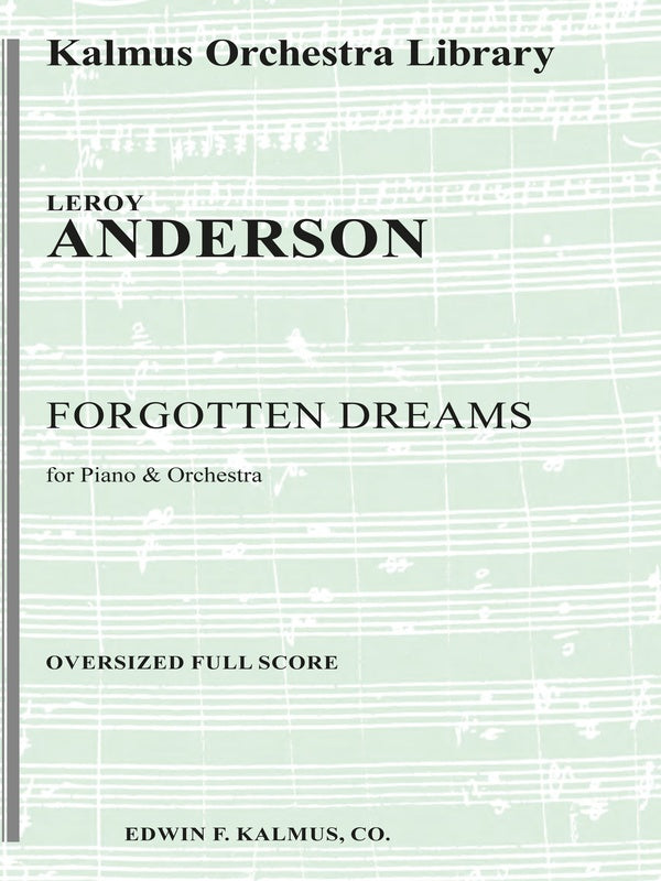 Forgotten Dreams for Piano and Orchestra Cover Image
