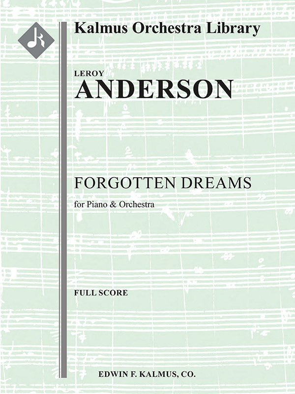 Forgotten Dreams for Piano and Orchestra Cover Image