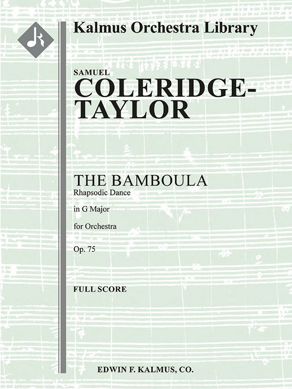 The Bamboula; Rhapsodic Dance, Op. 75 Cover Image