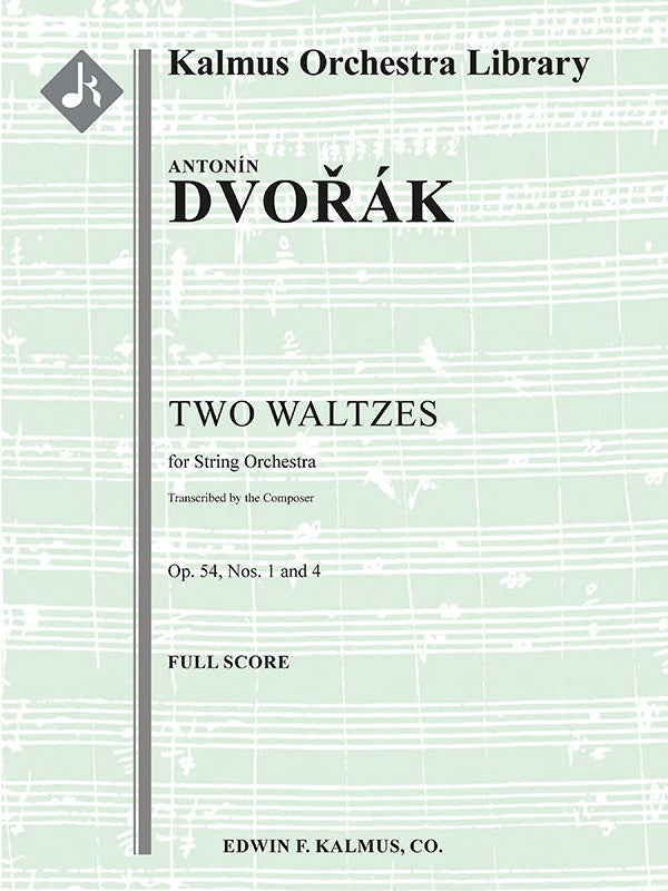 Two Waltzes, Op.54 (composer's transcription) Cover Image