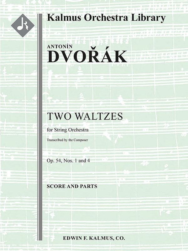 Two Waltzes, Op.54 (composer's transcription) Cover Image