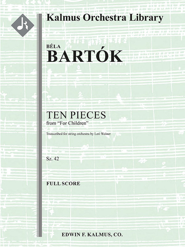 For Children, Sz. 42: Ten Pieces Cover Image