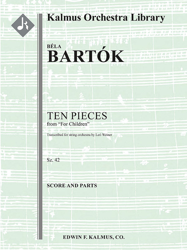 For Children, Sz. 42: Ten Pieces Cover Image