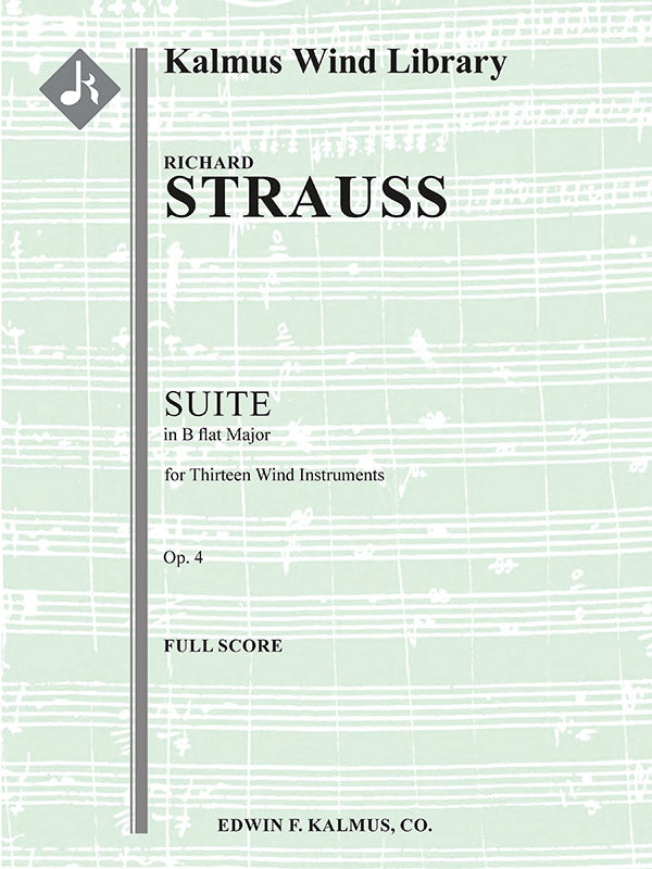 Suite in B flat for 13 Wind Instruments, Op. 4 Cover Image