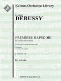 Premiere Rapsodie pour Clarinet et Orchestre (First Rhapsody for Clarinet & Orchestra) Cover Image