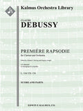 Premiere Rapsodie pour Clarinet et Orchestre (First Rhapsody for Clarinet & Orchestra) Cover Image