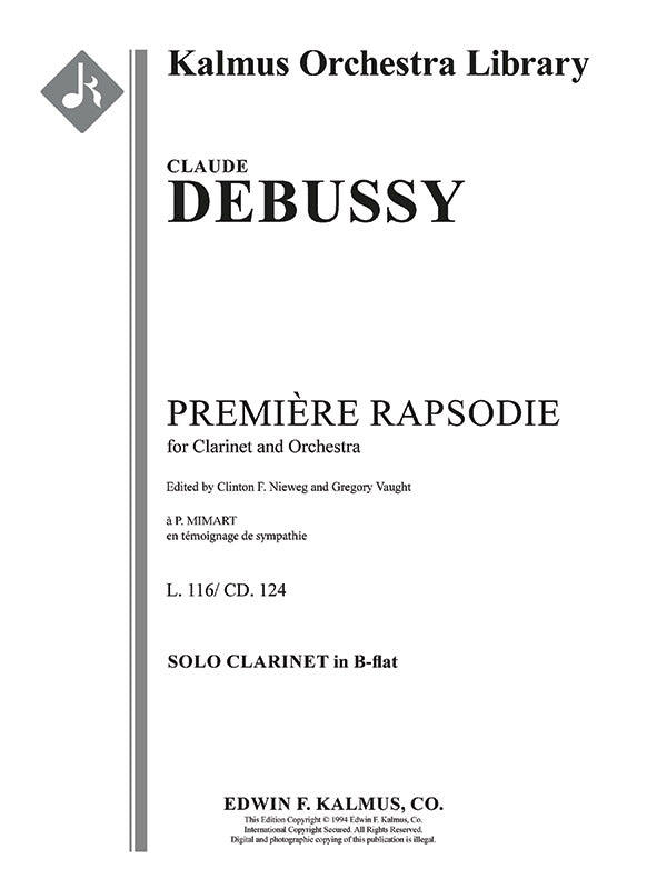 Premiere Rapsodie pour Clarinet et Orchestre (First Rhapsody for Clarinet & Orchestra) Cover Image