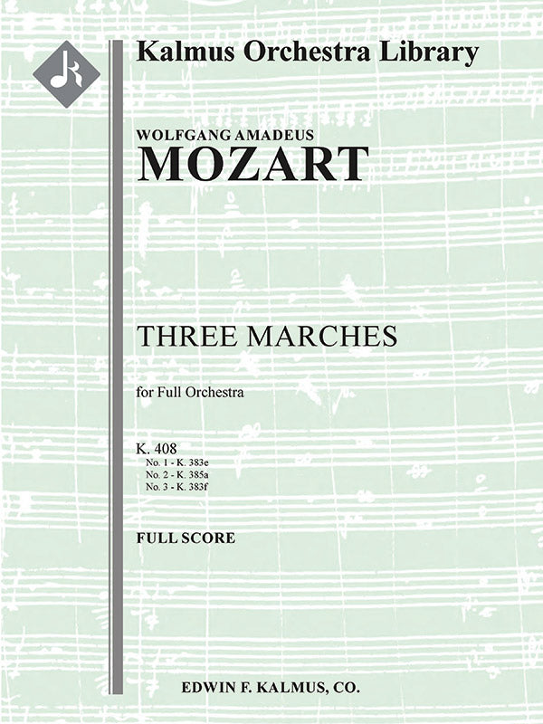 Three Marches, K. 408 Cover Image