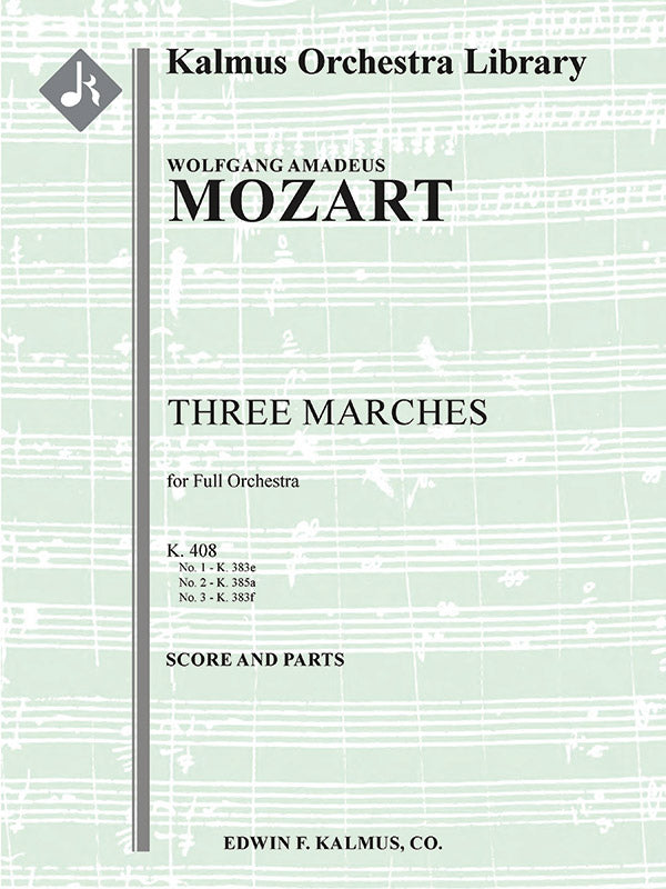 Three Marches, K. 408 Cover Image