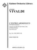 L'Estro Armonico, Op. 3, No. 10: Concerto for Four Violins & Cello in B minor, RV 580 / F.IV:10 Cover Image