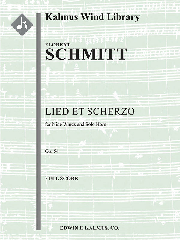 Lied et Scherzo, Op. 54 for Solo Horn and Wind Nonet Cover Image