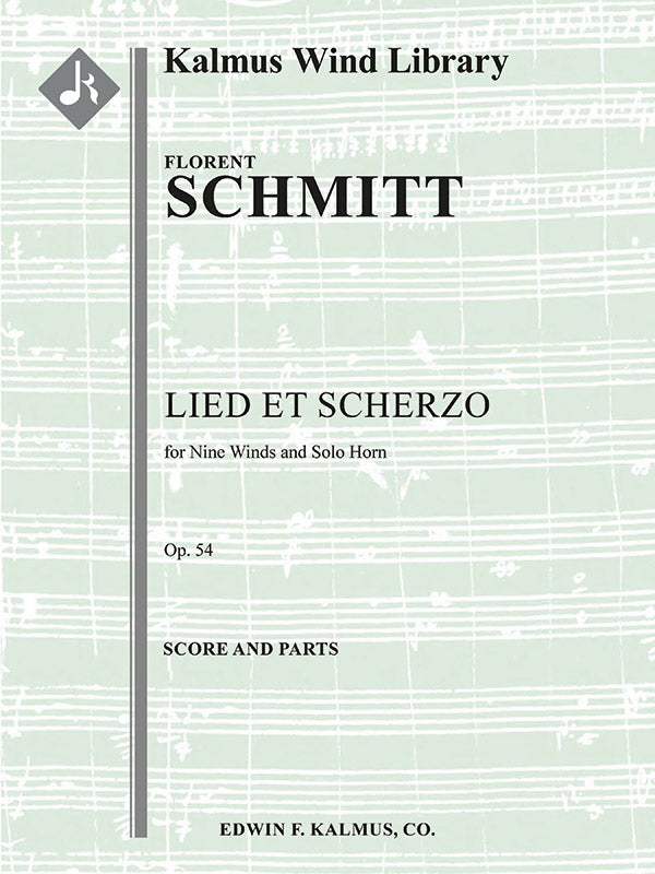 Lied et Scherzo, Op. 54 for Solo Horn and Wind Nonet Cover Image