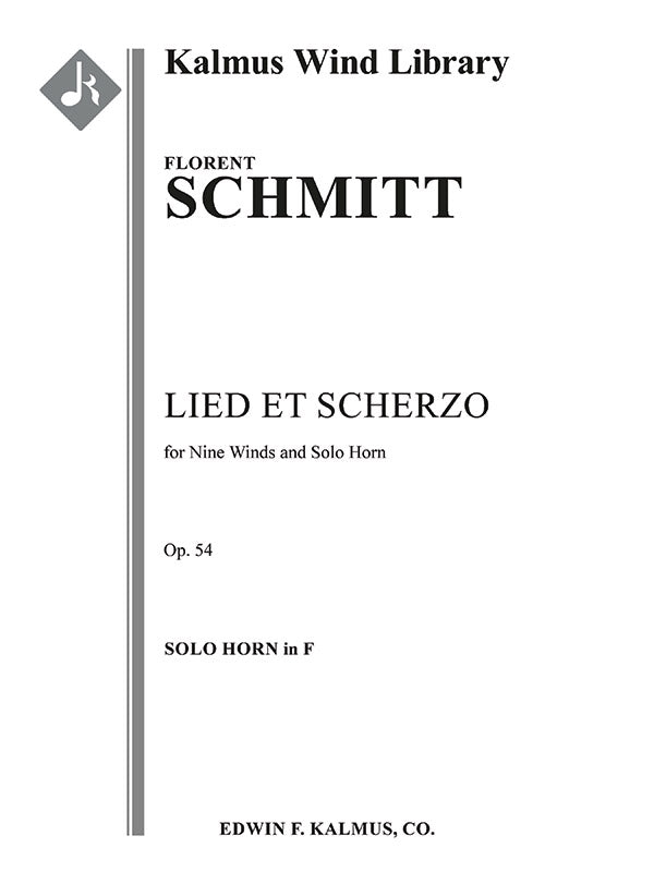 Lied et Scherzo, Op. 54 for Solo Horn and Wind Nonet Cover Image