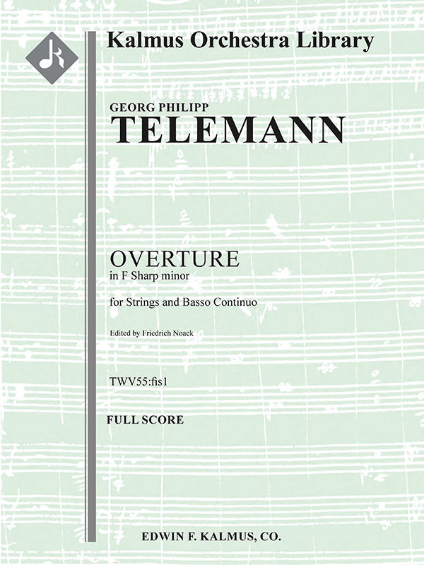 Overture in F-sharp minor for Strings and Basso Continuo, TWV 55:fis1 Cover Image
