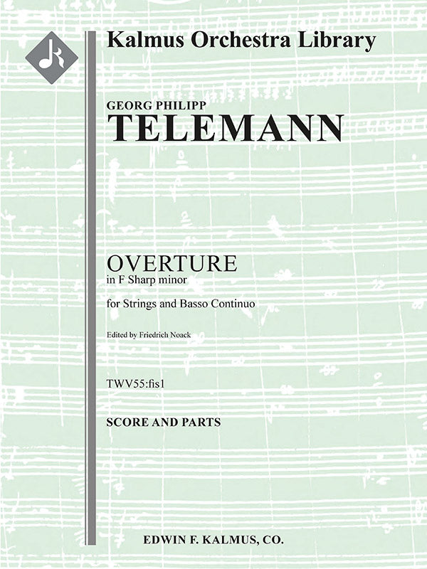 Overture in F-sharp minor for Strings and Basso Continuo, TWV 55:fis1 Cover Image