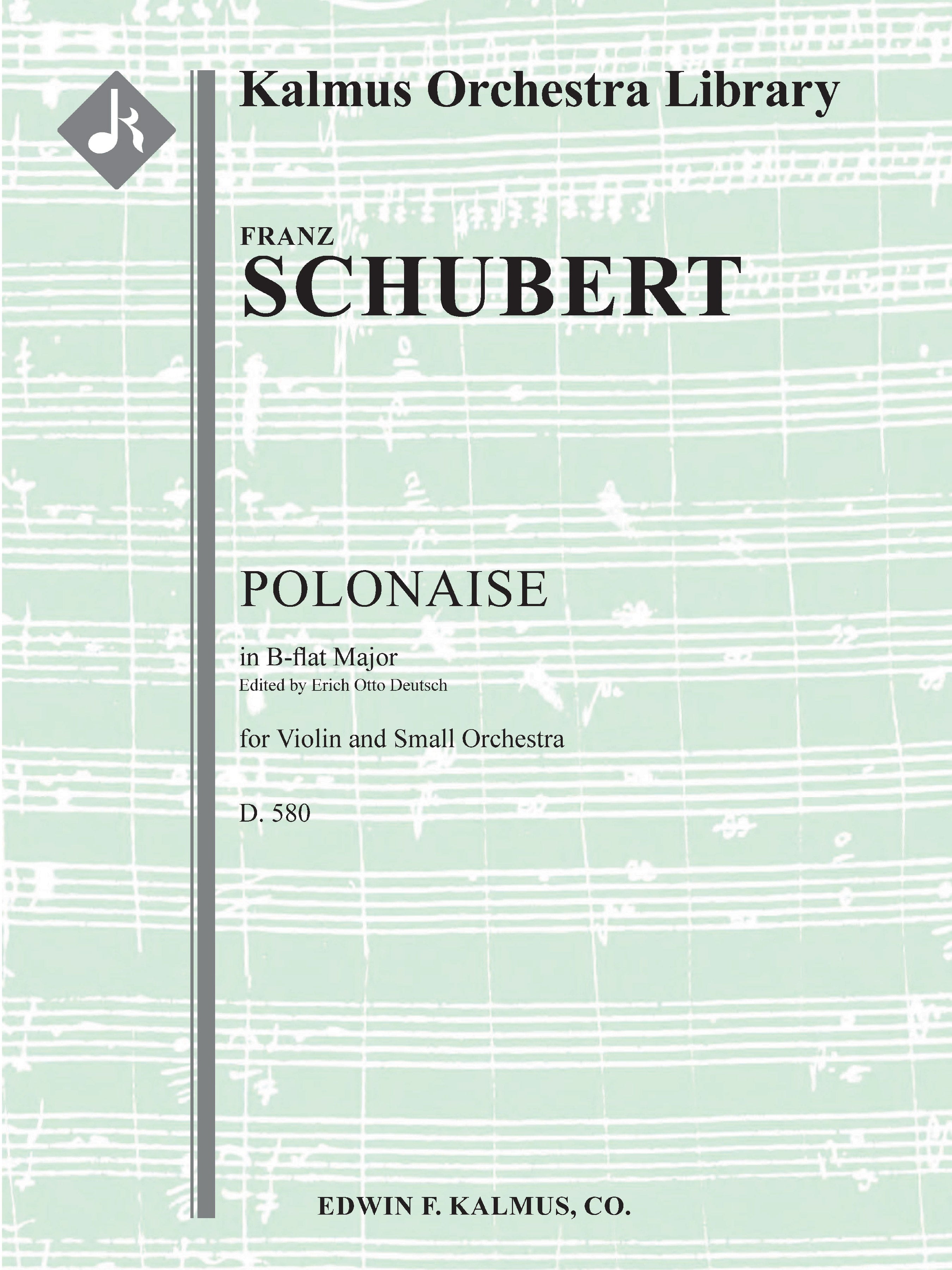 Polonaise in B-flat for Violin and Small Orchestra, D. 580 Cover Image