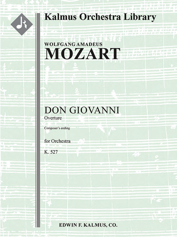 Don Giovanni, K. 527: Overture (composer's ending) Cover Image